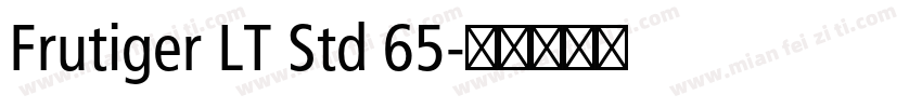 Frutiger LT Std 65字体转换